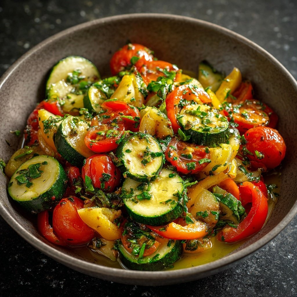 Kalorienarme Gemüsepfanne Mit Paprika