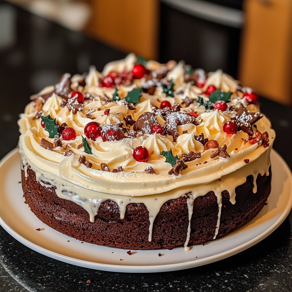 Last Minute Weihnachtsmann Torte