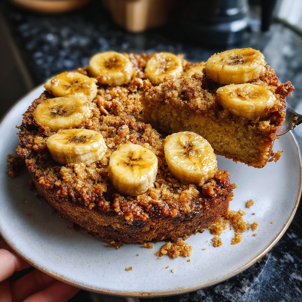 Bananenkuchen mit Nusskruste