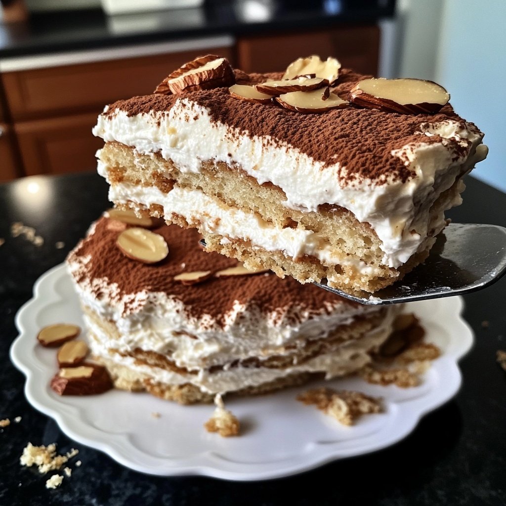 Bienenstich-Tiramisu ohne Alkohol