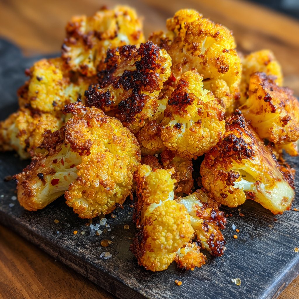 Blumenkohl aus dem Airfryer knusprig