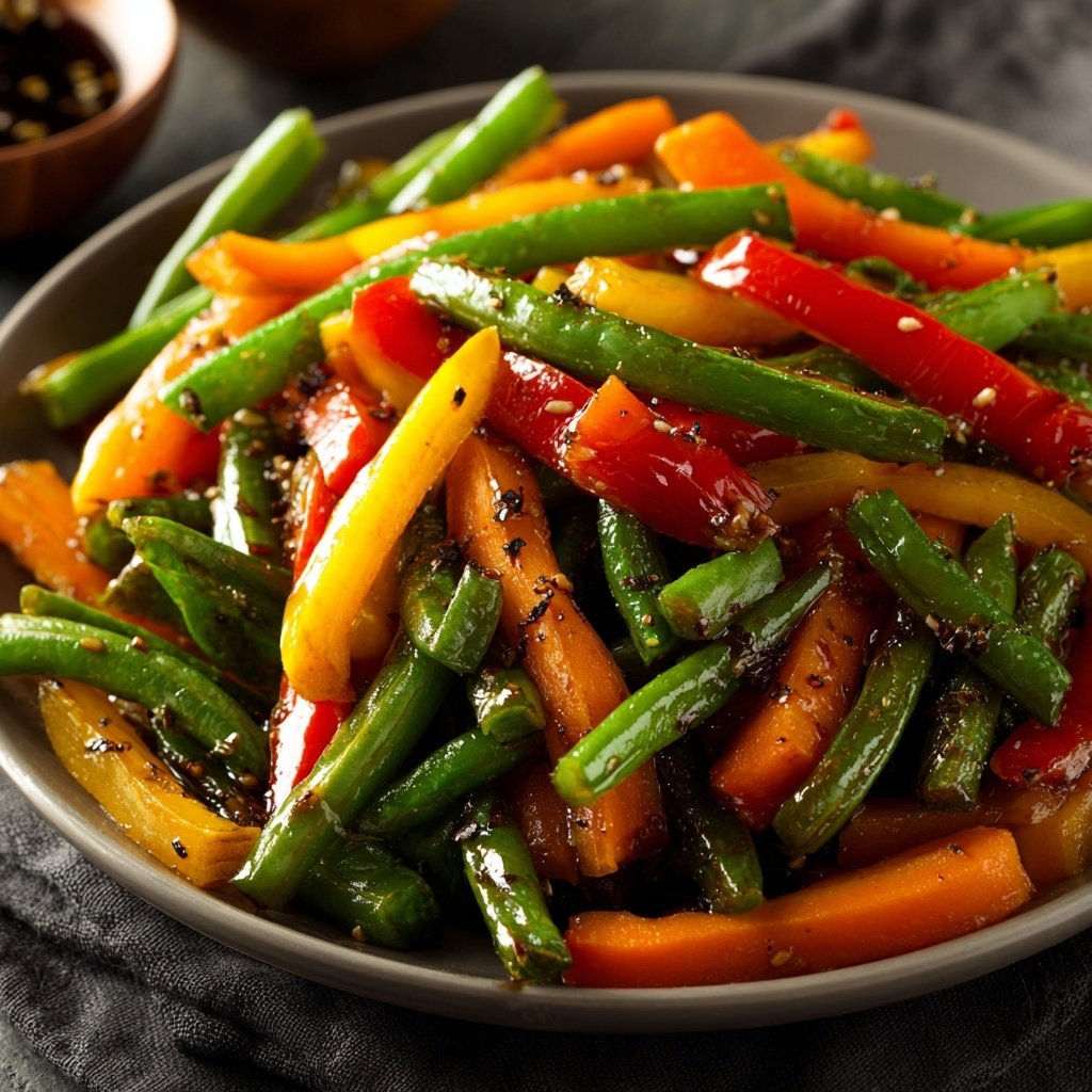 Kalorienarme Gemüsepfanne Mit Paprika