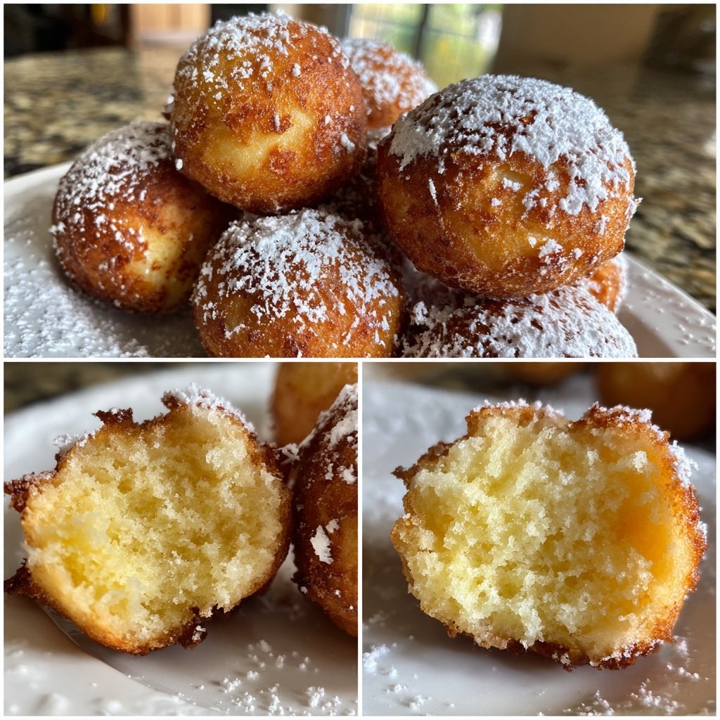 Quarkbällchen goldbraun