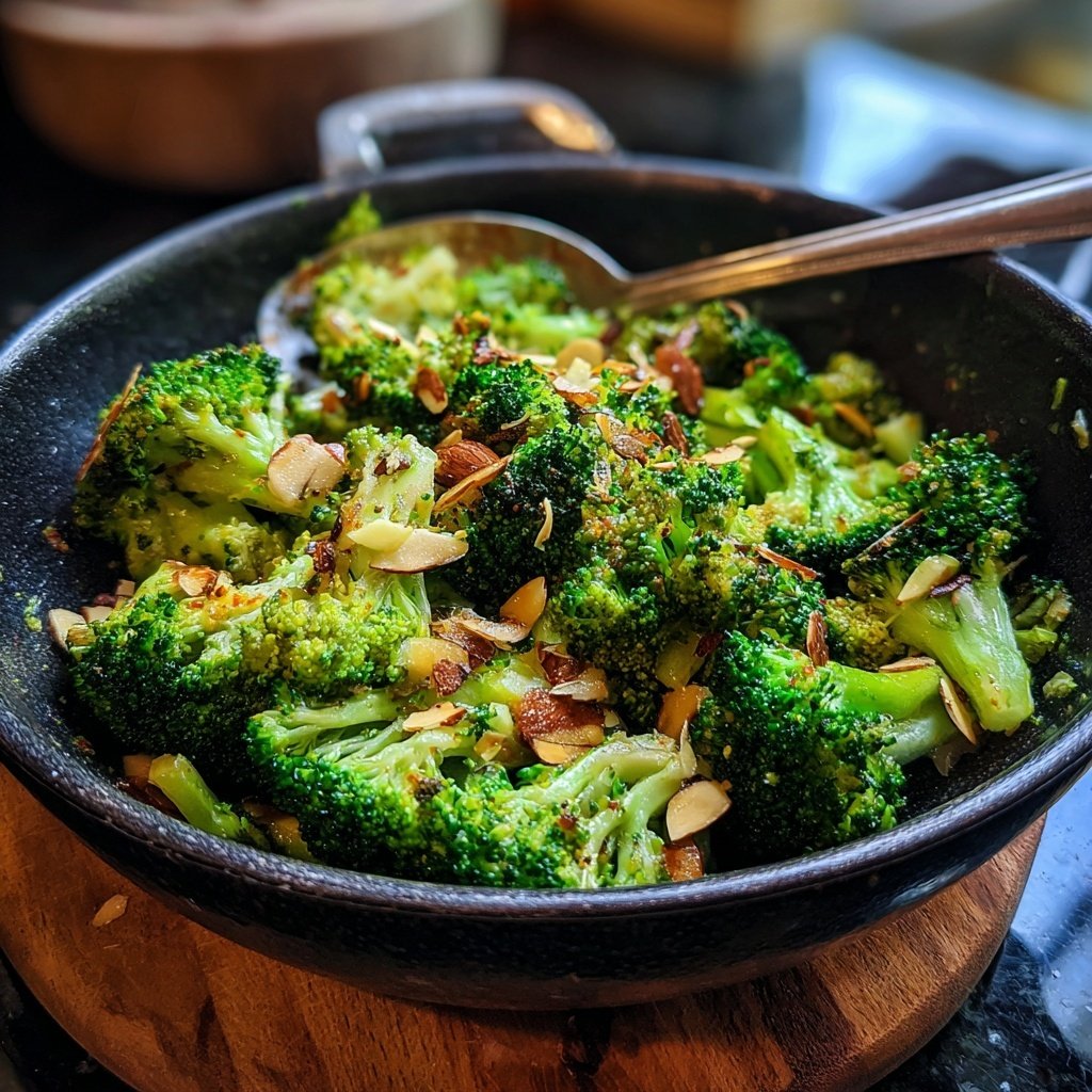 Brokkoli Pfanne Mit Mandeln