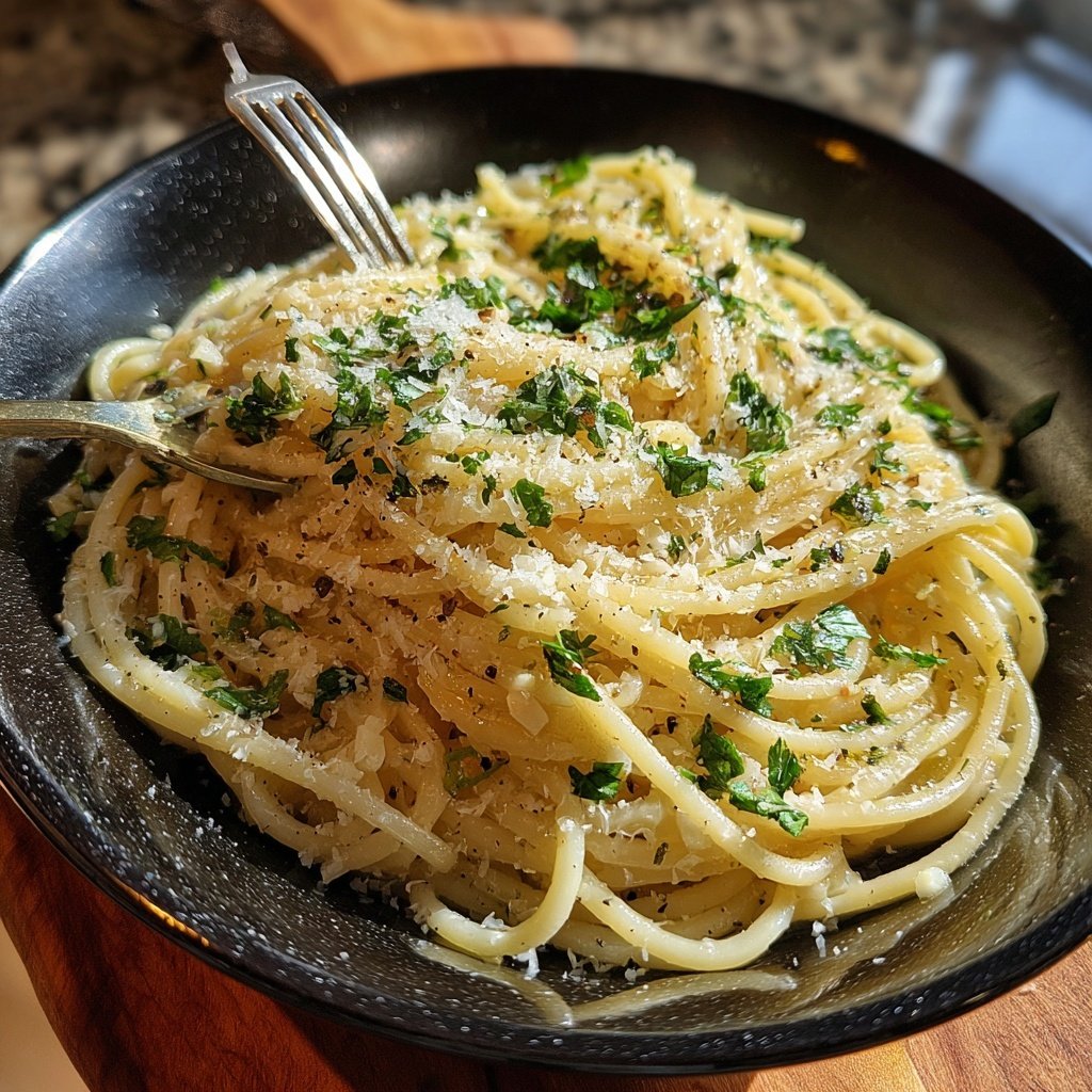 Schnell & Einfach 15-Minuten Knoblauchpasta