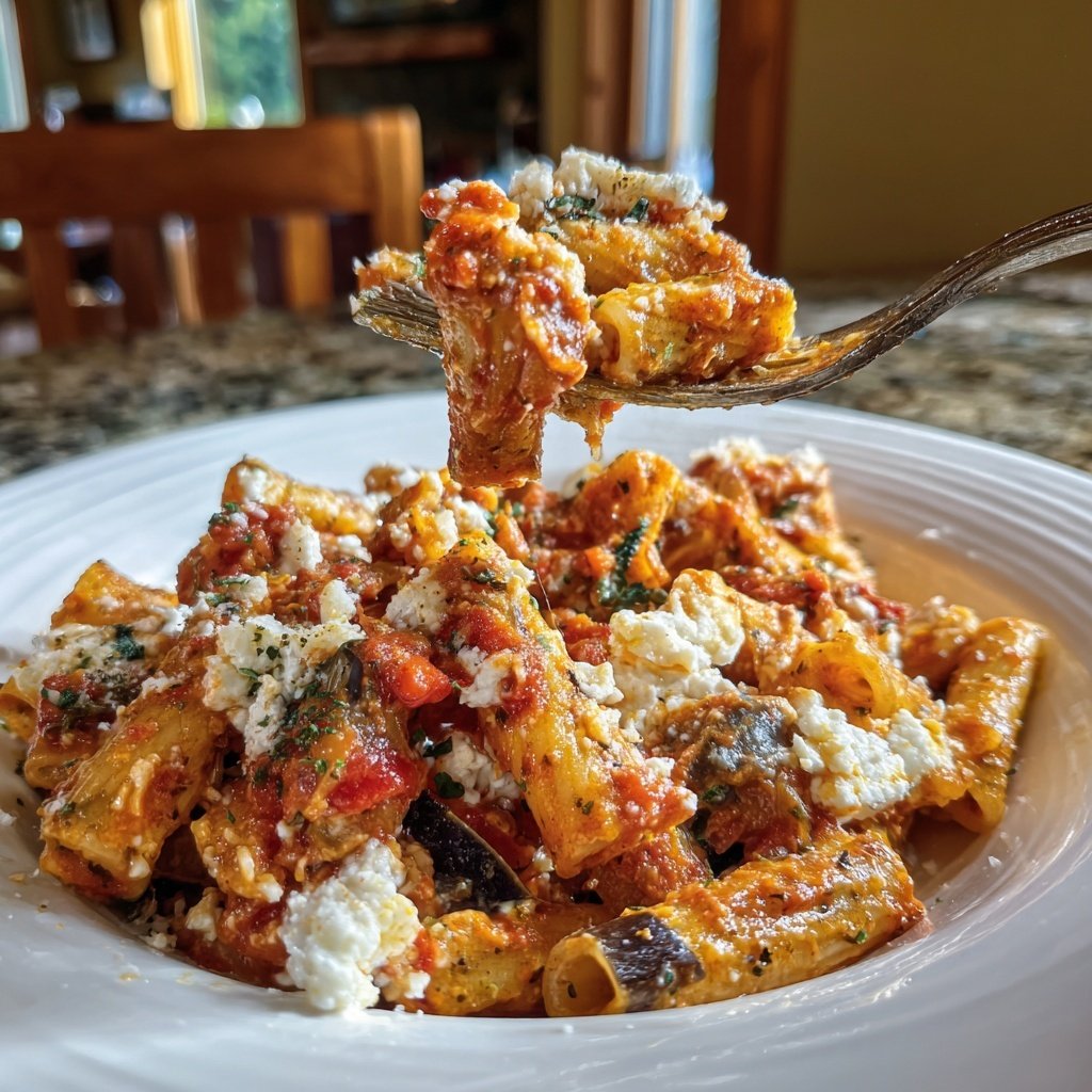 Internationale Küche Italienische Pasta alla Norma