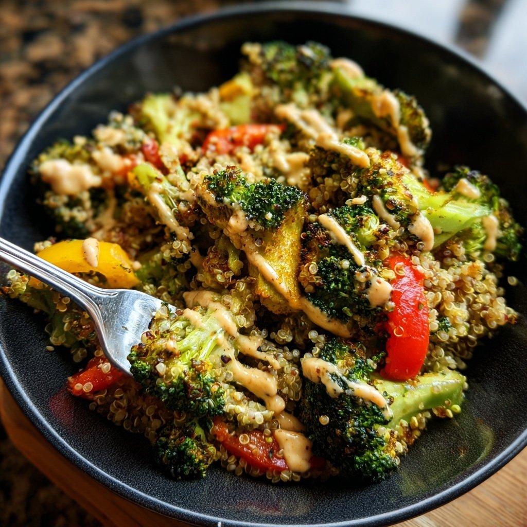 Brokkoli Quinoa Pfanne Proteinreich