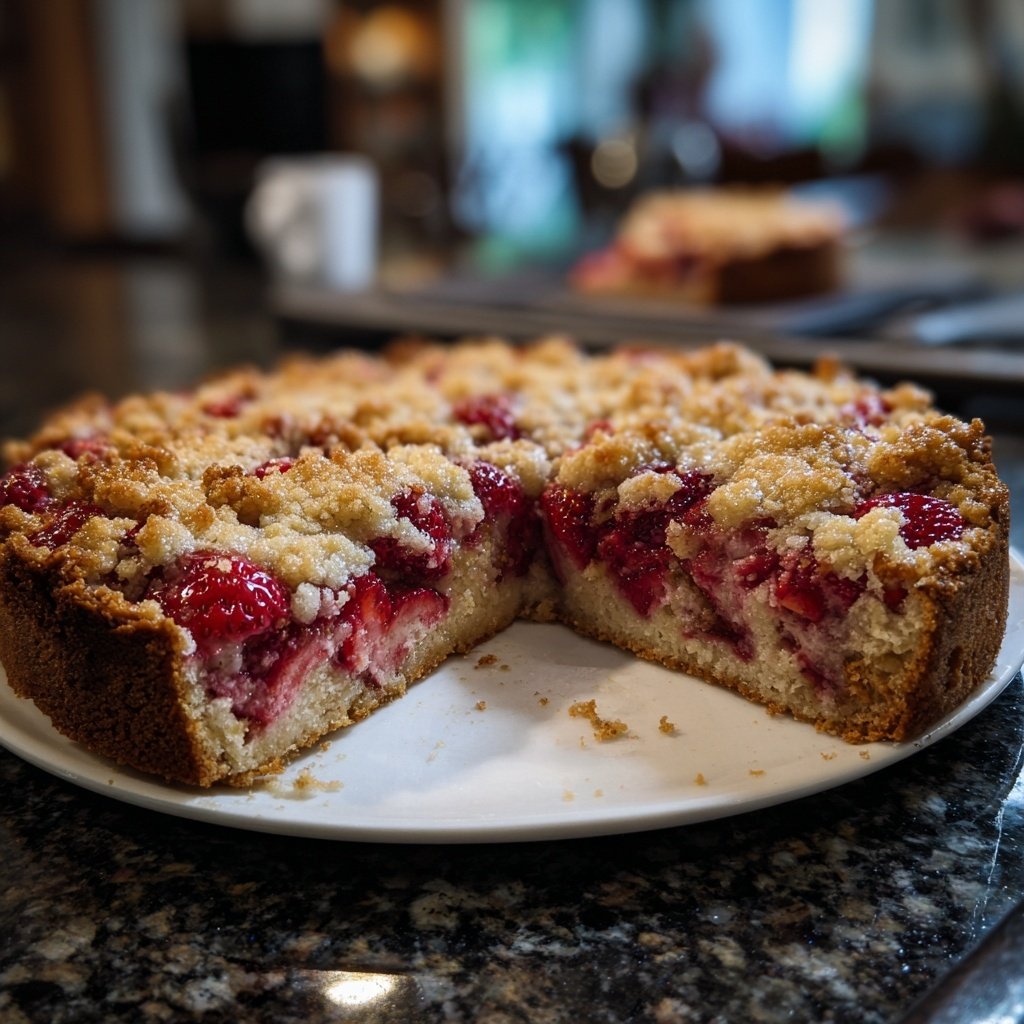 Erdbeer Streuselkuchen Mit Vanille